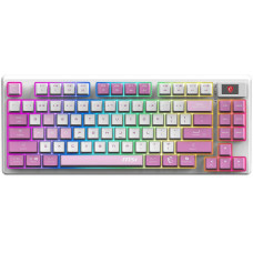 Клавіатура механічна MSI FORGE GK600 TKL W VIOLET UA 83key, mechanical Linear, USB-A, Wireless, Bluetooth, фіолетовий S11-43UAQ01-HH9