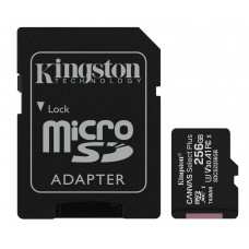 Карта пам'яті microSDXC (UHS-1) Kingston Canvas Select Plus 256Gb class 10 А1 (R-100MB/s) (adapter SD)