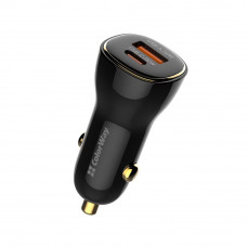 Автомобільний зарядний пристрій Colorway Power Delivery Port PPS USB (USB-A + USB-C) (60W) Black CW-CHA046PD-BK