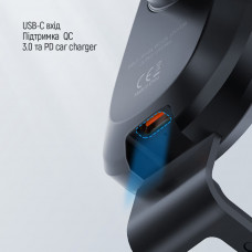 Автомобільний бездротовий зарядний пристрій ColorWay Dashboard Car Wireless Charger 15W Black