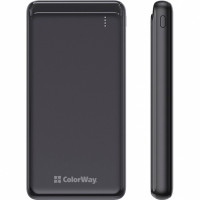 Power Bank ColorWay 10 000 mAh Slim, Black