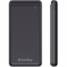 Power Bank ColorWay 10 000 mAh Slim, Black