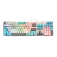 Клавіатура A4Tech Bloody S510R, біла, RGB підсвічування клавіш, USB