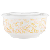 Салатник з кришкою Ardesto Sunny day, 14см, порцеляна, білий AR3494