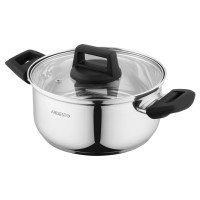 Каструля зі скляною кришкою Ardesto Gemini Piemonte, 2.9л, нержавіюча сталь AR3529G