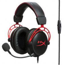 Гарнітура ігрова HyperX Cloud Alpha, mini-jack/dual 3.5мм, 1.2м/2м чорно-червоний 4P5L1AM