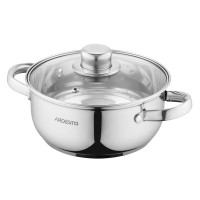 Каструля зі скляною кришкою Ardesto Gemini Gourmet Aosta, 1.8л, нержавіюча сталь AR1918BC