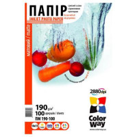 Папір CW матова 190г/м 10x15 PM190-100