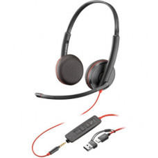 Гарнітура комп'ютерна On-ear Poly Blackwire 3225, чорний 8X229AA