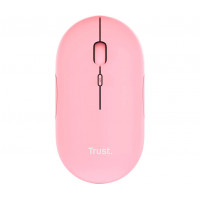 Миша Trust Puck Rechargeable,  Ultra-Thin,  BT/WL,  Silent, Рожевий 24125_TRUST
