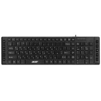 Клавіатура Acer OKW010, 115key, USB-A, EN/UKR/RU, чорний ZL.KBDEE.012