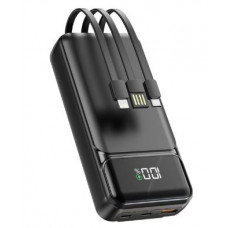 Power Bank Avantis A386 High Speed Built in Cable 22.5W 20000 mAh Black