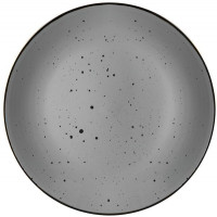 Тарілка десертна Ardesto Bagheria Grey, 19см, кераміка, сірий AR2919GREY