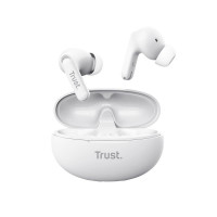 Навушники TWS Trust Yavi Earbuds BT 5.3, ENC, SBC, Mic, Білий 25172_TRUST
