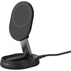 Зарядний пристрій бездротовий Belkin 15Вт Magnetic Stand Qi2, чорний WIA008BTBK