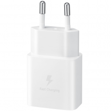 Зарядний пристрій мережевий Samsung 15Вт USB-С, кабель USB-C > USB-C, 1м, білий EP-T1510XWEGEU