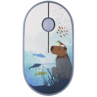 Миша 2Е MF300 CAPYBARA:SWIM Silent WL BT, синій