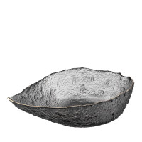Салатник Ardesto Leaf, 21.5см, скло, сірий AR5011