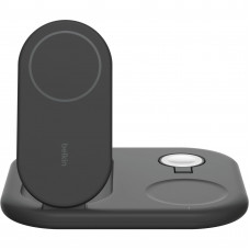 Зарядний пристрій бездротовий Belkin 3в1 Magnetic Foldable, Qi2 15Вт, чорний WIZ029VFBK