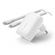 Зарядний пристрій мережевий Belkin 30Вт USB-С PD PPS WCA005VF1MWH-B5