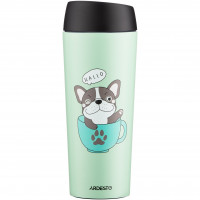 Термокухоль Ardesto Coffee time Frenchie, 450мл, нержавіюча сталь, зелений AR2645DG