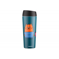 Термокухоль Ardesto Coffee time Red Cat, 450мл, нержавіюча сталь, синій AR2645CG