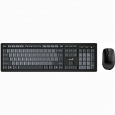 Комплект клавіатура та миша Genius KM-8200, WL, EN/UKR, чорний 31340003428