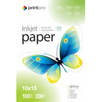 Фотопапір  PrintPro глянц. 200г/м,10x15 PGE2001004R_OEM