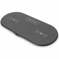 Зарядний пристрій бездротовий DIGITUS 15Вт, Pad, Duo DA-10082