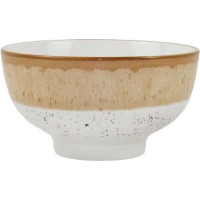 Салатник Ardesto Siena, 340мл, 11.5см, порцеляна, біло-жовтий AR2914SBG