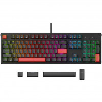 Клавіатура механічна Lemokey X3 104Key, USB-A, QMK/VIA, Hot-Swap, RGB, чорний X3-H1-UA