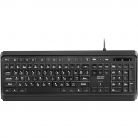 Клавіатура мембранна 2E KS120 104key, USB-A, White LED, чорний 2E-KS120UB_UA