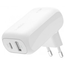 Зарядний пристрій мережевий Belkin 42Вт USB-C PD PPS 30Вт, USB-A 12Вт, білий WCB009VFWH