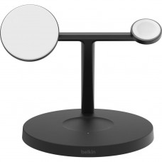 Зарядний пристрій бездротовий Belkin 3в1 Magnetic Pad Qi2 15Вт, чорний WIZ032KQBK