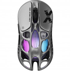 Миша GravaStar Mercury X Pro, 8K, BT/WL/USB-A, RGB, сірий GSXPRO_GRY