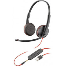 Гарнітура комп'ютерна стерео On-ear Poly Blackwire 3225 HS, чорний 80S11AA
