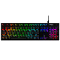 Клавіатура HyperX Alloy Origins Red USB RGB PBT ENG/RU, Black 639N3AA