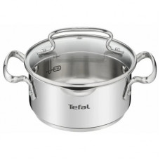 Каструля з кришкою Tefal Duetto+, 16см, 1.5л, нержавіюча сталь, скло G7194234