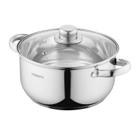 Каструля зі скляною кришкою Ardesto Gemini Gourmet Aosta, 3.8л, нержавіюча сталь AR1939BC