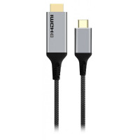 Кабель Cablexpert A-CM-HDMIM4K-1.8M, USB-C на HDMI, 1.8м