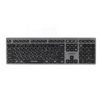 Клавіатура A4-Tech Fstyler FBX50C бездротовa, сірий