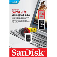 Флешка SanDisk Ultra Fit 64Gb