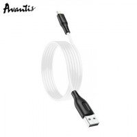 Кабель Avantis AC-87i Silicone cable lightning Black/white