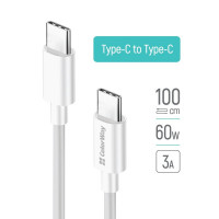 Кабель Colorway Type-C - Type-C (TPE) (PD Fast Charging 60W) 3.0А 1м білий