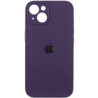 Чохол Silicone Full case with Camera Protection для iPhone 15 Deep purple