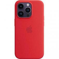 Чохол Silicone case MagSafe для iPhone 14 Pro Red