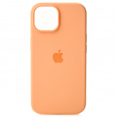 Чохол Silicone case MagSafe для iPhone 15 Orange sorbet