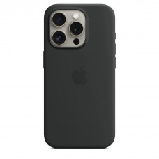 Чохол Silicone case MagSafe для iPhone 15 Pro Black