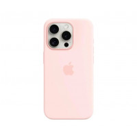 Чохол Silicone case MagSafe для iPhone 15 Pro Light pink