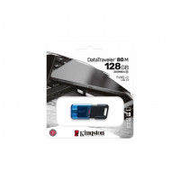 Флешка Kingston USB 3.2 DT 80M 128GB Type-C Black/Blue